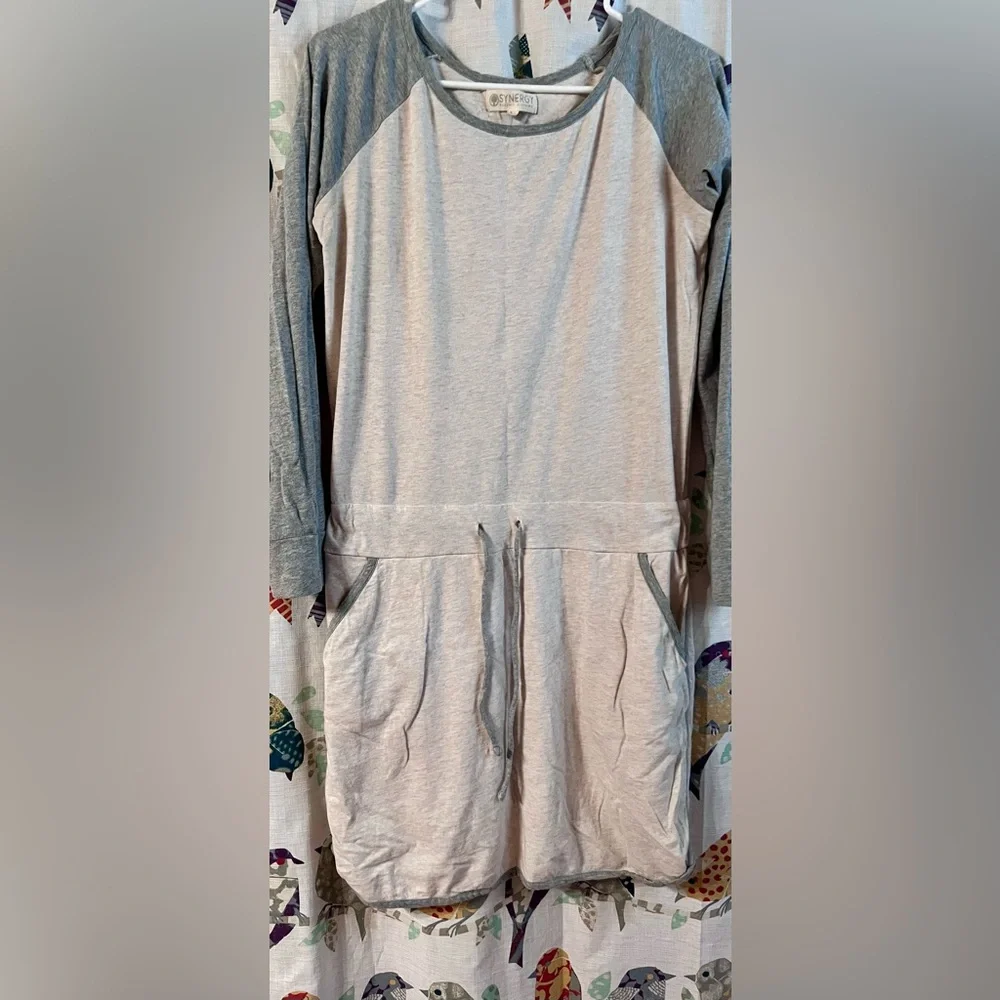 SYNERGY Long Sleeve Shirt Dress Size M - Picture 5 of 9